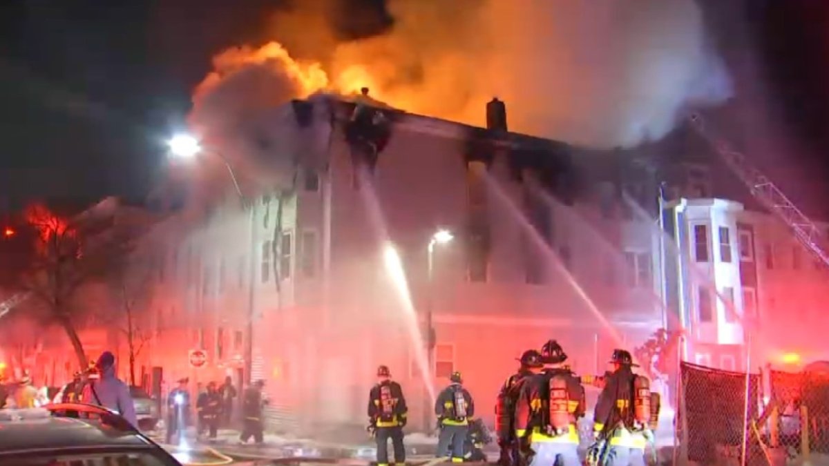 Boston Firefighters Take Down Jersey Street Fire In Intense Heat