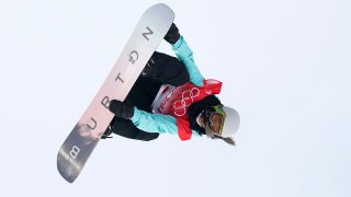 China's Jiayu Liu competes during the women's halfpipe finals at the 2022 Winter Olympics, Feb. 10, 2022, in Zhangjiakou, China.