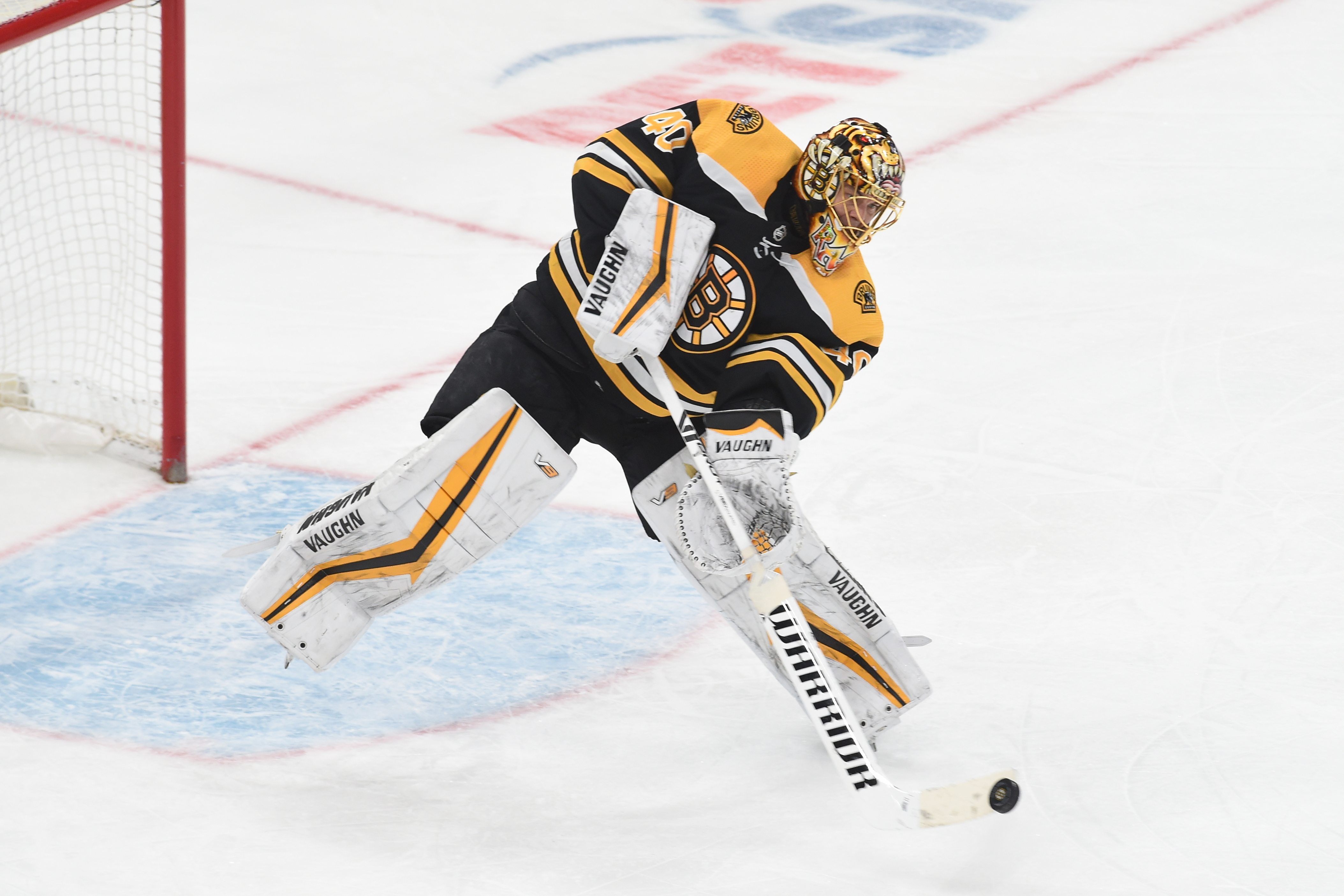 Boston Bruins - Tuukka Rask representing 'Boston Strong' on his