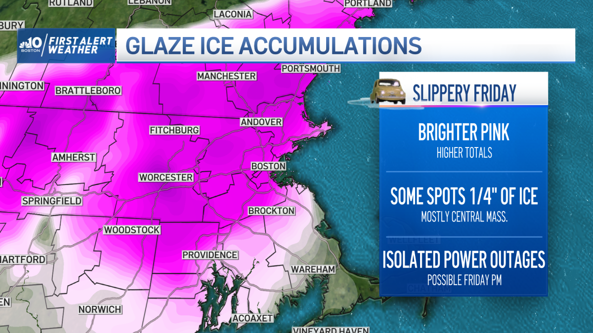 Live Updates Snow, Sleet, Low Temps in Mass. Amid Flash Freeze NBC