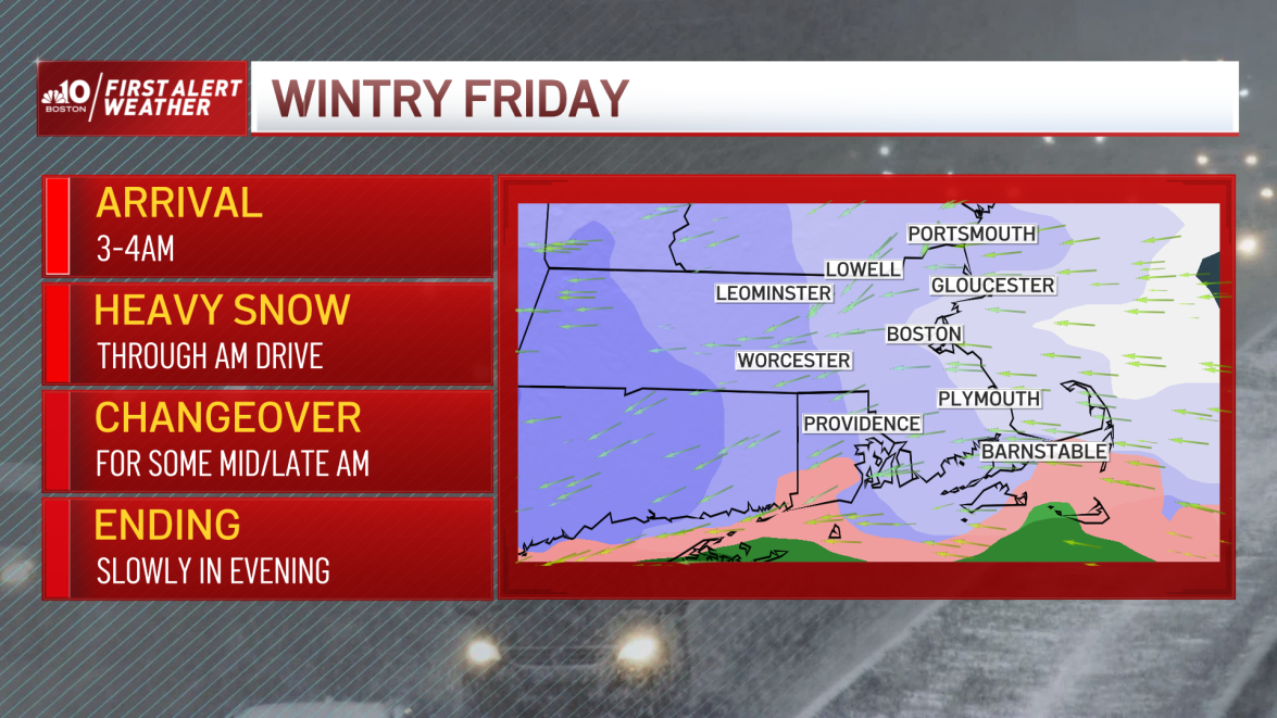 Boston Snow Forecast When Will the Snow Stop in Massachusetts? NBC