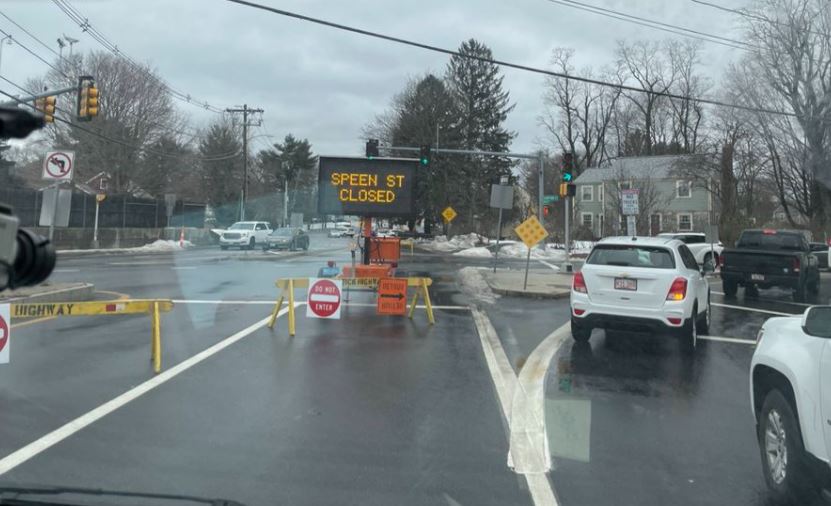 Water Main Break Impacts Traffic in Natick, Mass. NBC Boston