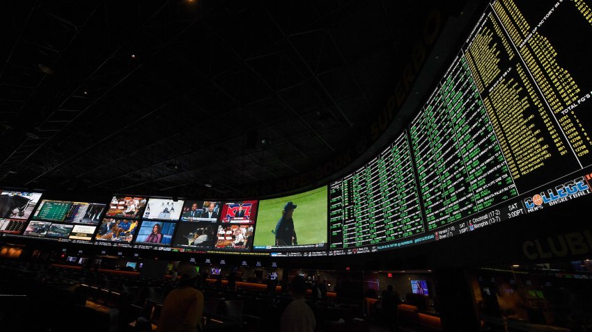 LAS VEGAS, NV – Millions are expected to be bet on the Super Bowl every year.  (Photo by Ethan Miller/Getty Images)