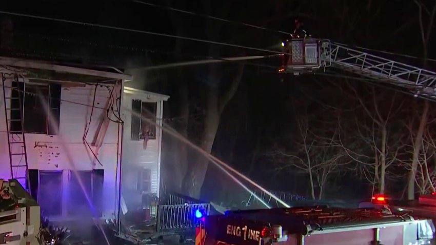 Crews Battle House Fire in Fitchburg