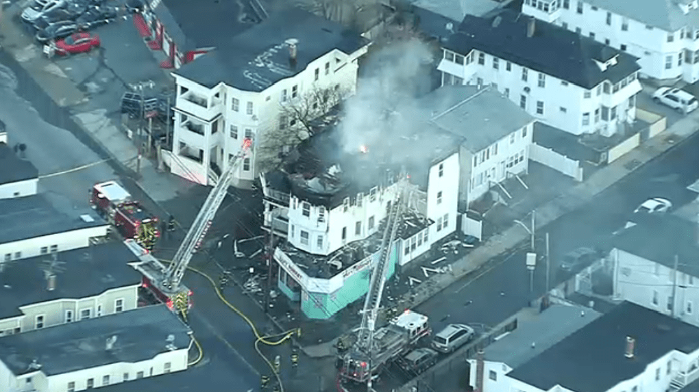 Lawrence MA Fire Crews Battle Large Blaze on Sunset Avenue NBC Boston