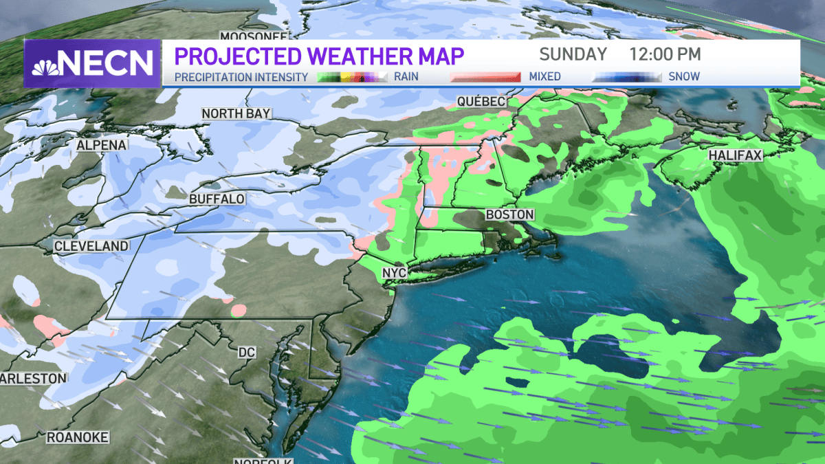 New England Weather: Scattered Snow, Rain Showers This Weekend – NBC Boston