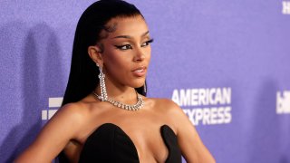 FILE - Doja Cat attends the 2022 Billboard Women In Music at YouTube Theater on Mar. 02, 2022 in Inglewood, Calif.
