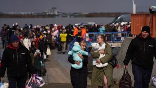 Refugees on Ferry