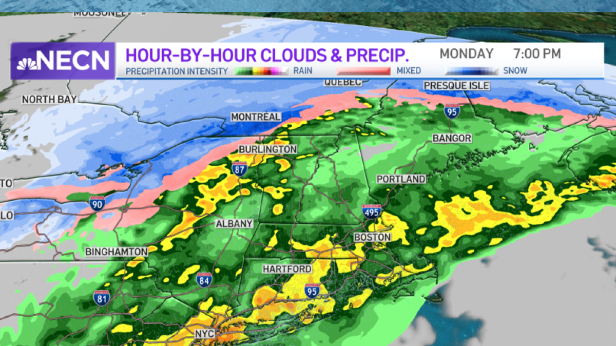 Spotty Showers This Evening into Monday – NBC Boston