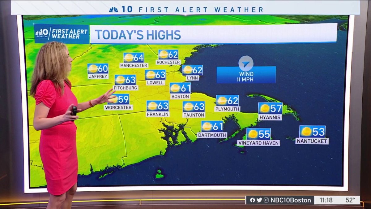 Weather Forecast: Sunny and Pleasant – NBC Boston