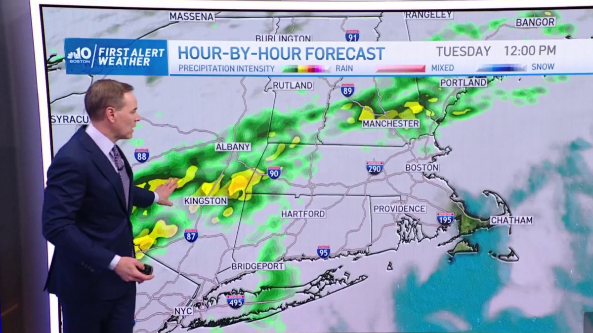Forecast: Rainy and Cool Weather Moves In – NBC Boston