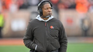 FILE - Cleveland Browns defensive coordinator Steve Wilks walks on the sideline during an NFL football game against the Cincinnati Bengals, Sunday, Dec. 8, 2019, in Cleveland. Two coaches joined Brian Flores on Thursday, April 7, 2022, in his lawsuit alleging racist hiring practices by the NFL toward coaches and general managers. The updated lawsuit in Manhattan federal court added coaches Steve Wilks and Ray Horton.