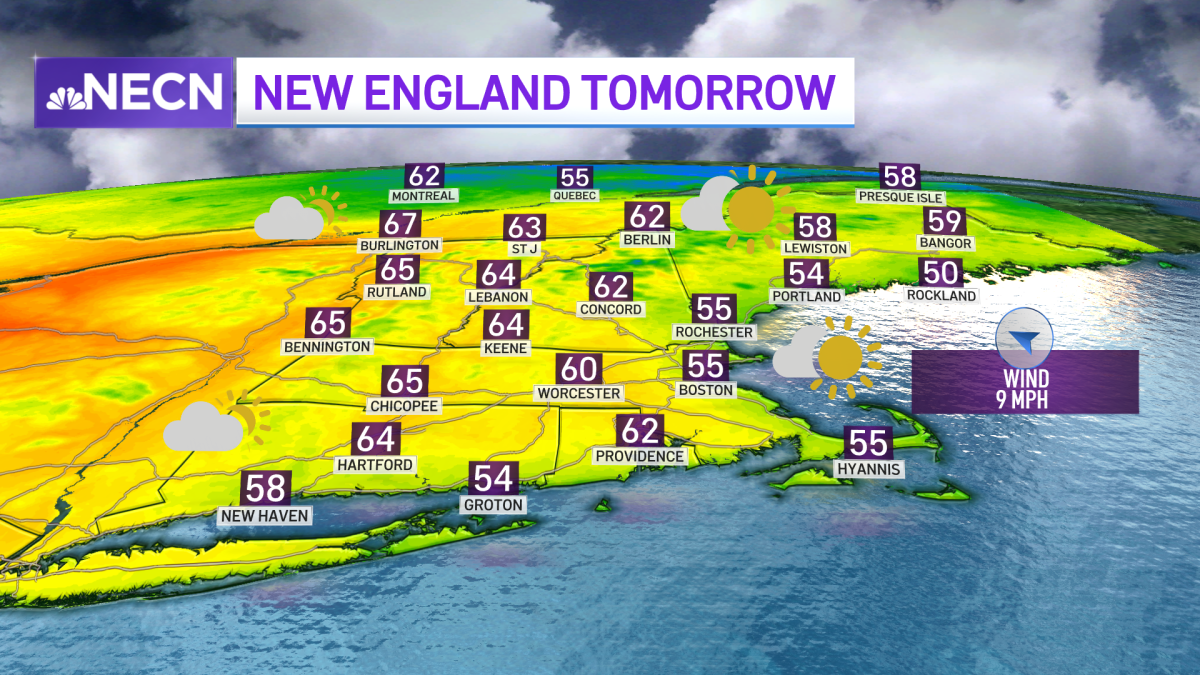 New England Weather Work Week Starts Dry, But Rain Chances by Tuesday