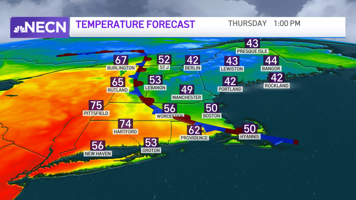 New England Weather: Temps Into the 70s – NBC Boston