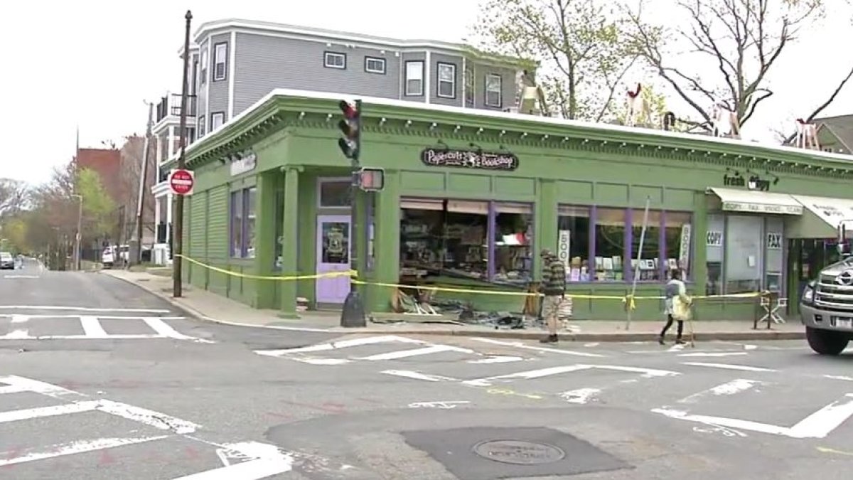 Papercuts in Jamaica Plain Damaged in Crash NBC Boston