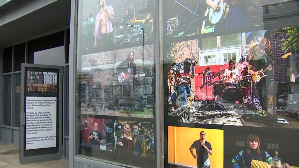 ‘Postcards From Allston’ Project Brings Vacant Storefronts to Life With