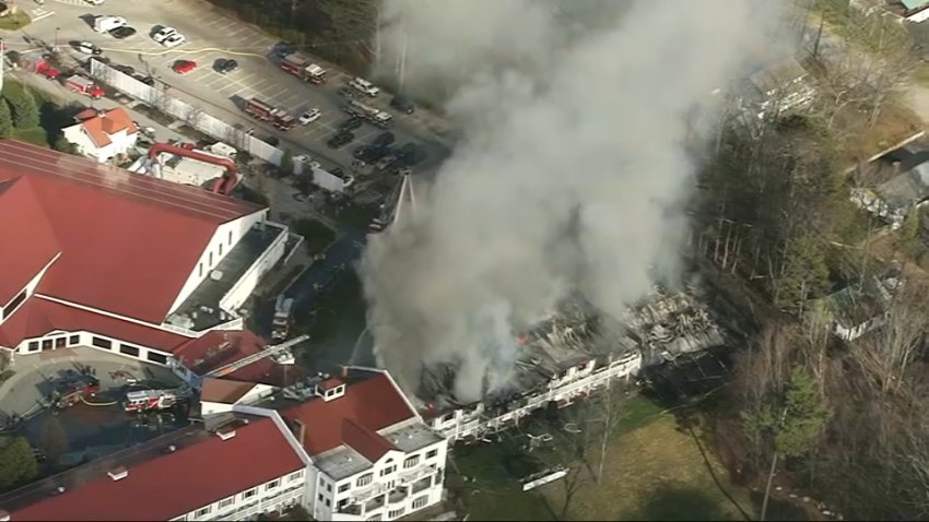 WATCH: Massive Fire Rips Through NH's Red Jacket Resort