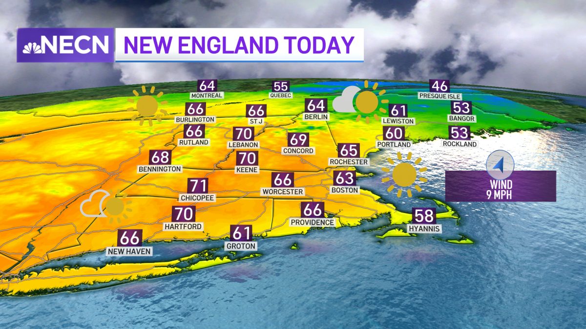 Sunshine, Warm Air, and Blue Skies Today – NBC Boston