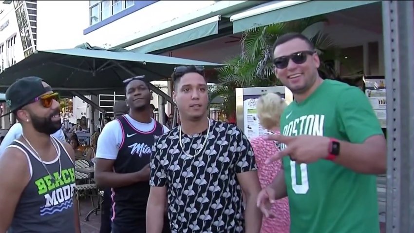 Celtics Fans in Miami Confident Boston Will Win Eastern Conference Finals