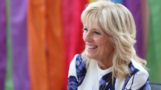 QUITO, ECUADOR – MAY 19: U.S. first lady Jill Biden during an official visit to Ecuador on May 19, 2022 in Quito, Ecuador. This is the first stop on Jill Biden’s six-day tour in Latin America with scheduled stops in Ecuador, Panama and Costa Rica. (Photo by Agencia Press South/Getty Images)