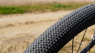 A file photo of a gravel bicycle tire