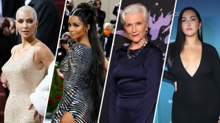 (L-R) Kim Kardashian, Ciara, Maye Musk, and Yumi Nu
