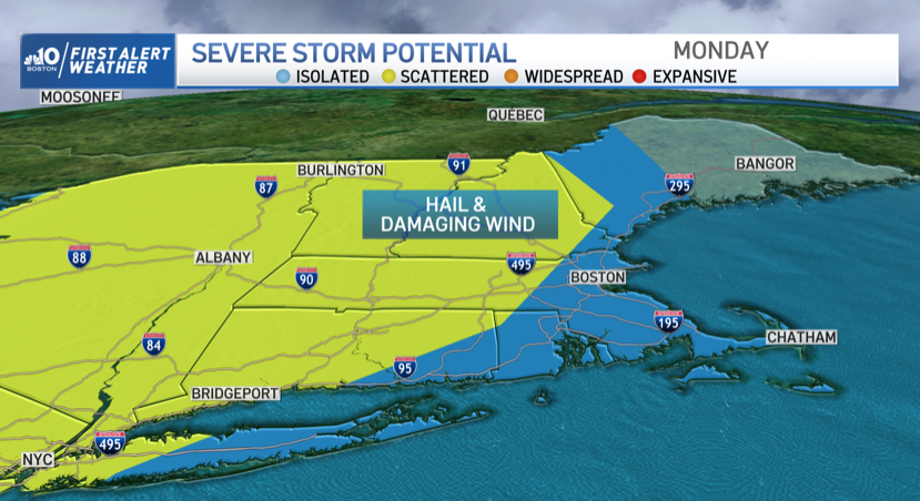 Week Starts With Potential For Severe Storms – NBC Boston