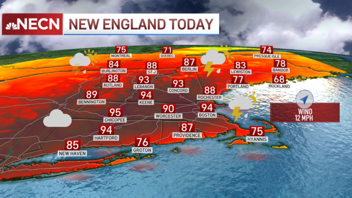 Severe Thunderstorm Warning in MA, Extreme Heat – NBC Boston