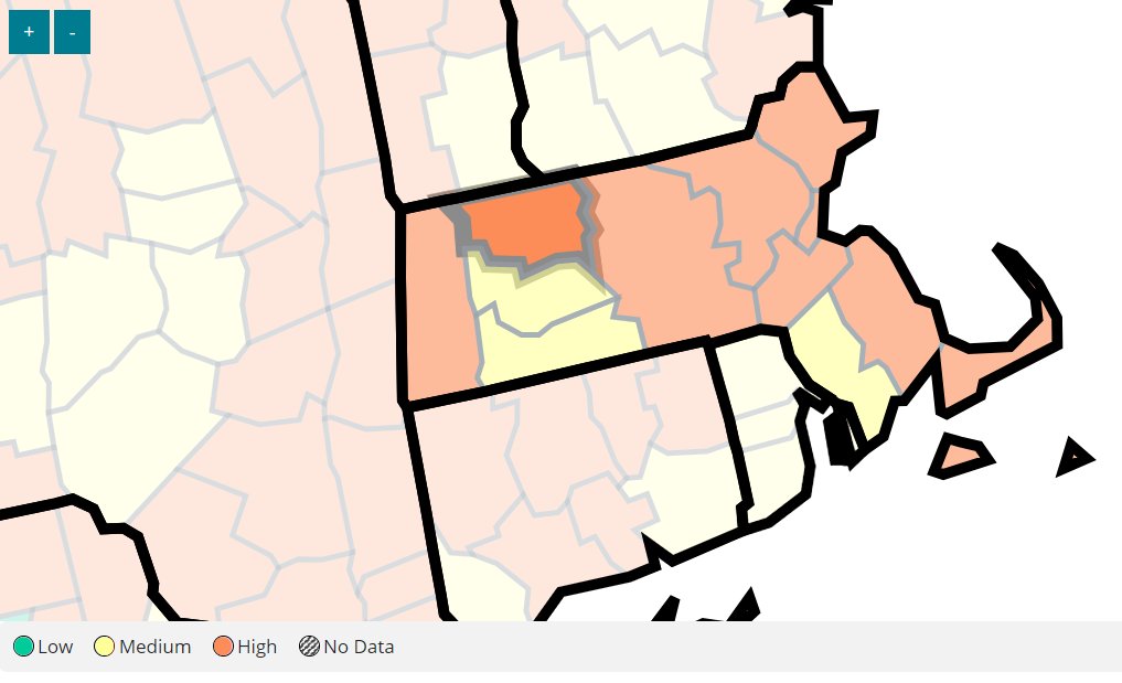 Most of Mass. Now at High Risk for Community Transmission of COVID – NBC10 Boston Most of Mass. Now at High Risk for Community Transmission of COVID – NBC10 Boston