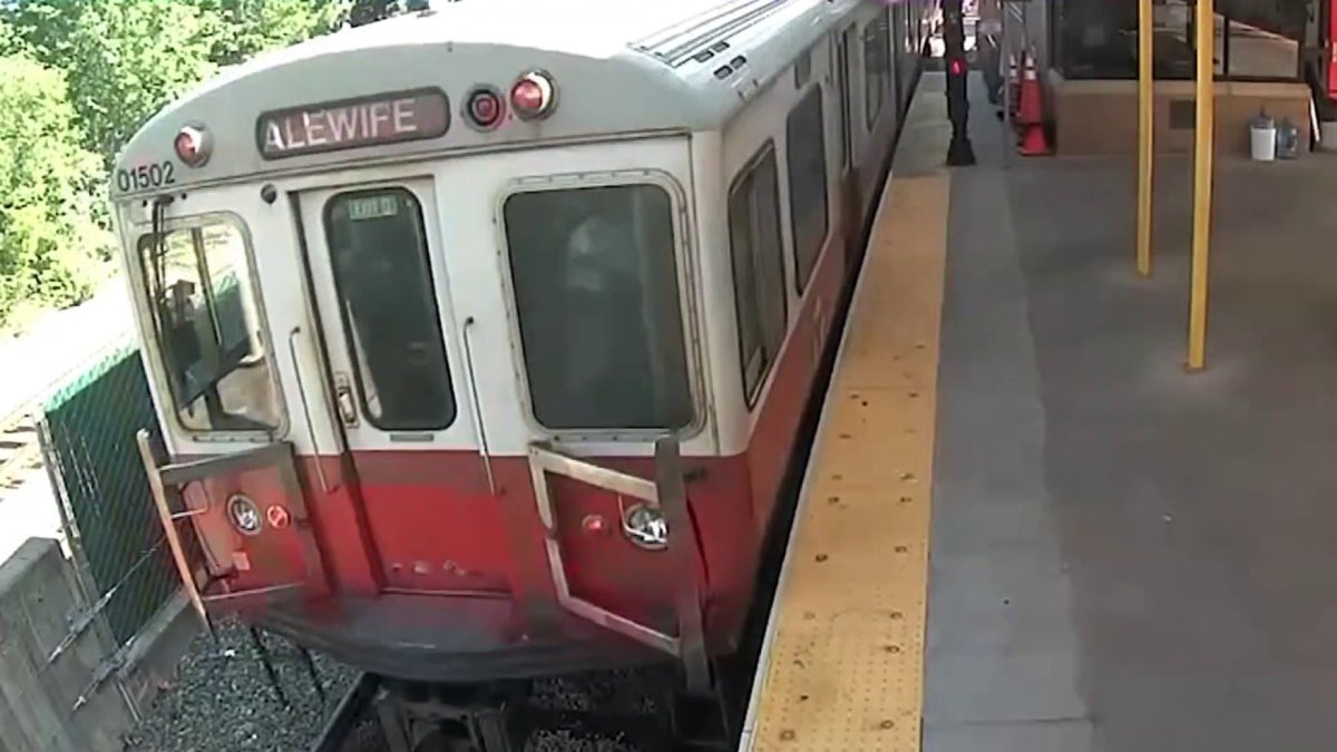 MBTA Hand Drawn Boston Red Line Train Onesie