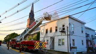 An apartment fire on Temple Street left more than a dozen people displaced in Nashua, New Hampshire.