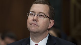 FILE - Stuart Delery during the full committee hearing on his nomination to be assistant attorney general for the Civil Division at the Justice Department on June 11, 2013.