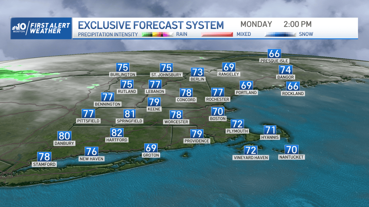 Another Beautiful Spring Day Before Rain Showers Move in – NBC Boston