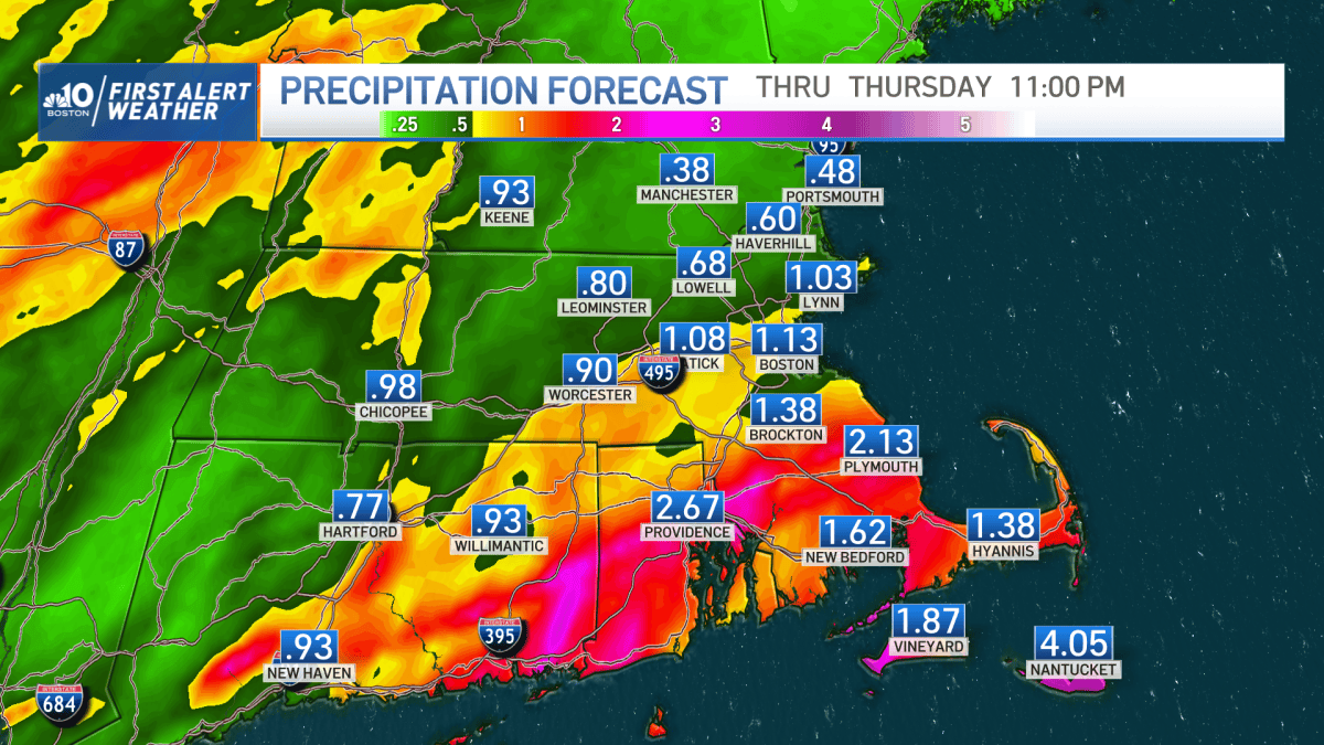 Incoming Rain to Make a Dent in the Drought – NBC Boston