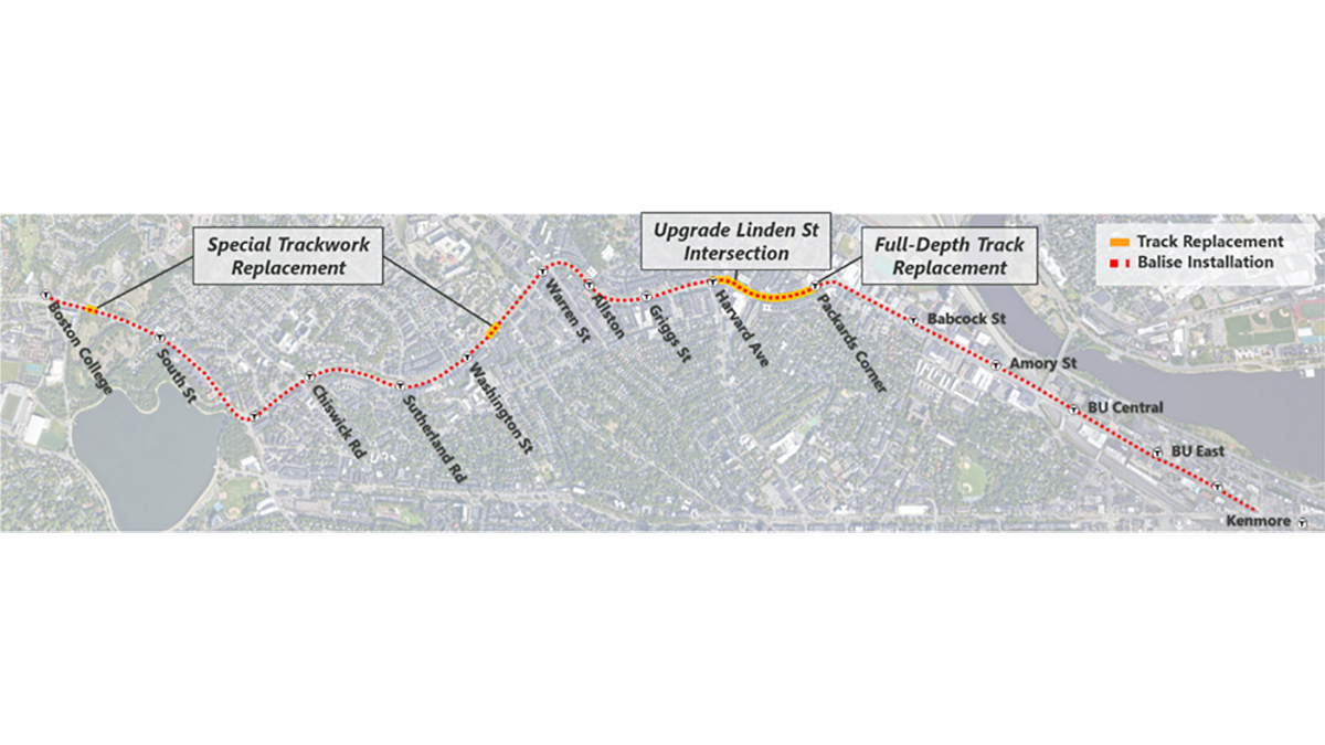 MBTA Green Line B Branch 12-Day Closure – NBC Boston