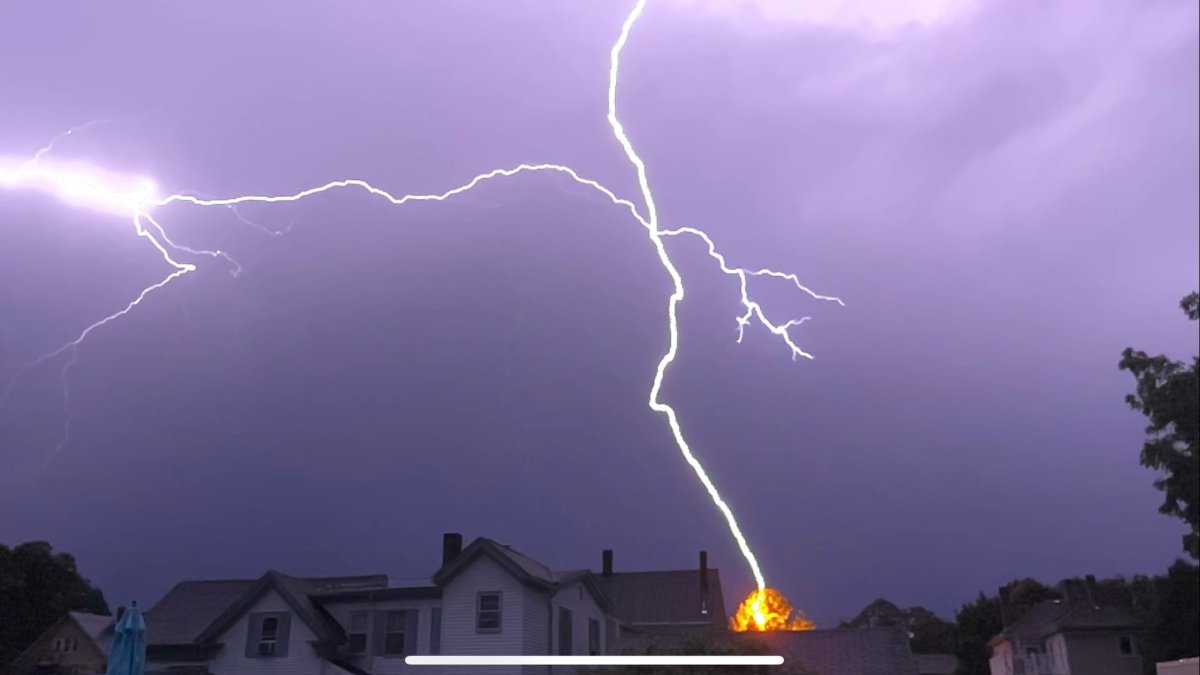 Danvers Lightning: Holten Street House Fire Likely Sparked By Lightning –  NBC Boston