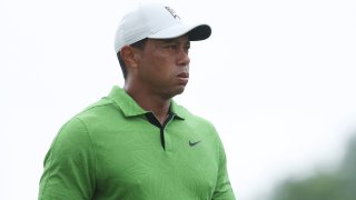Tiger Woods during the second round of the 2022 PGA Championship.