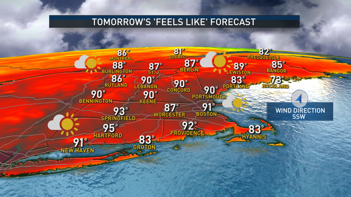 Friday Forecast, Radar Hot Weather in Mass., New England NBC Boston