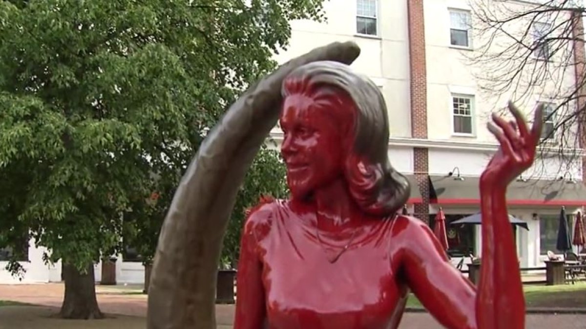Salem, Mass. “Bewitched Statue Vandalized NBC Boston