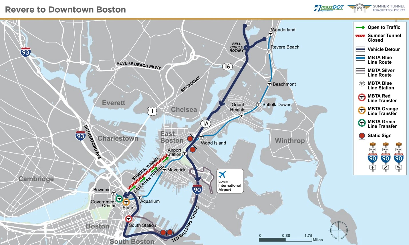 Sumner Tunnel Closure In Boston: How Construction Affects Drivers – NBC ...