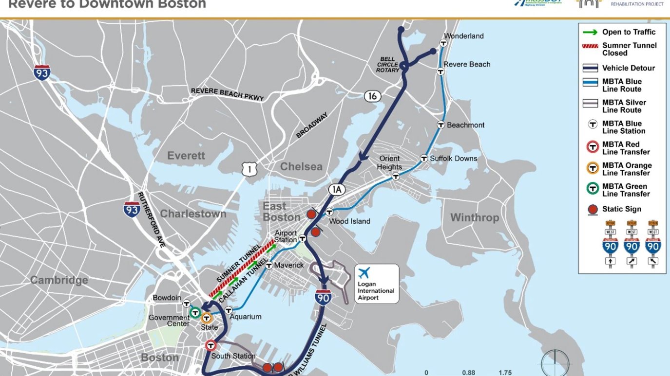 Sumner Tunnel Closure in Boston How Construction Affects Drivers NBC