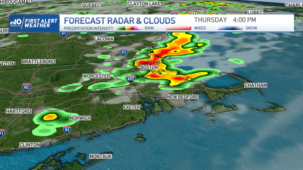 Scattered Thunderstorms Threaten Heavy Rain, Hail for Some NBC Boston