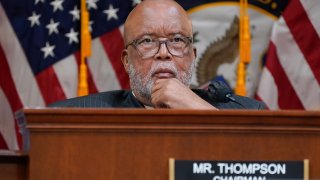 Chairman Bennie Thompson, D-Miss., listens as the House select committee investigating the Jan. 6 attack on the U.S. Capitol holds a hearing at the Capitol in Washington, Tuesday, July 12, 2022.