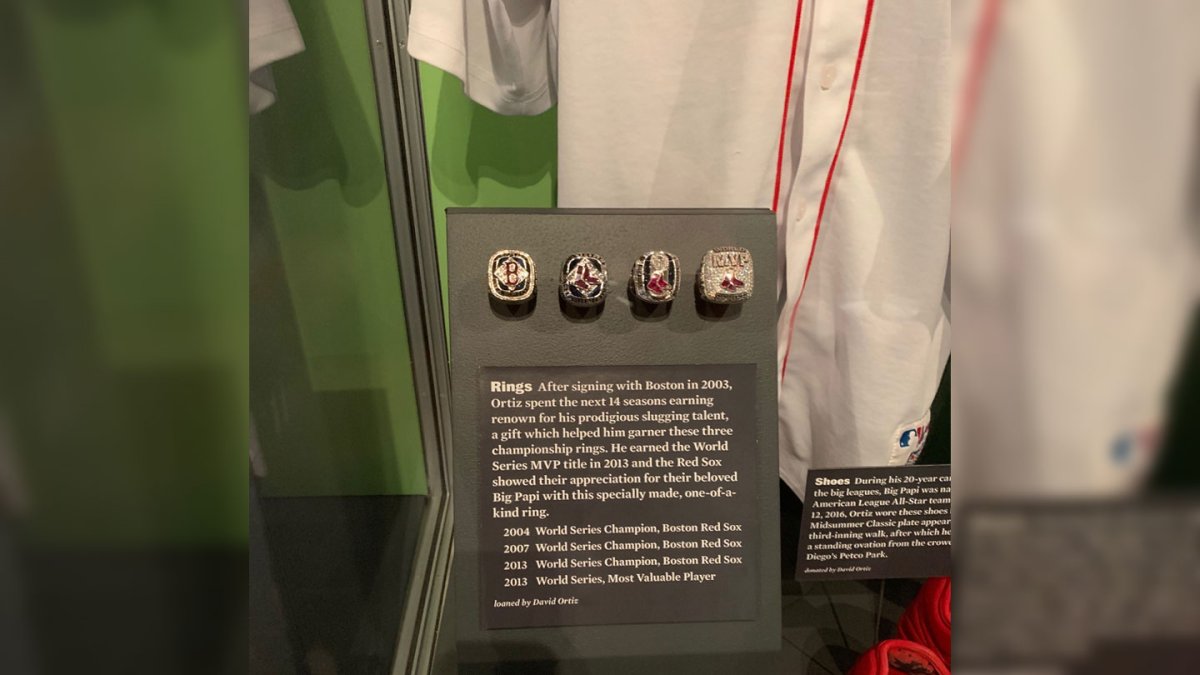David Ortiz at Baseball Hall of Fame: Big Papi's Rings – NBC Boston