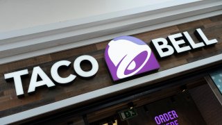Sign for the fast food brand Taco Bell