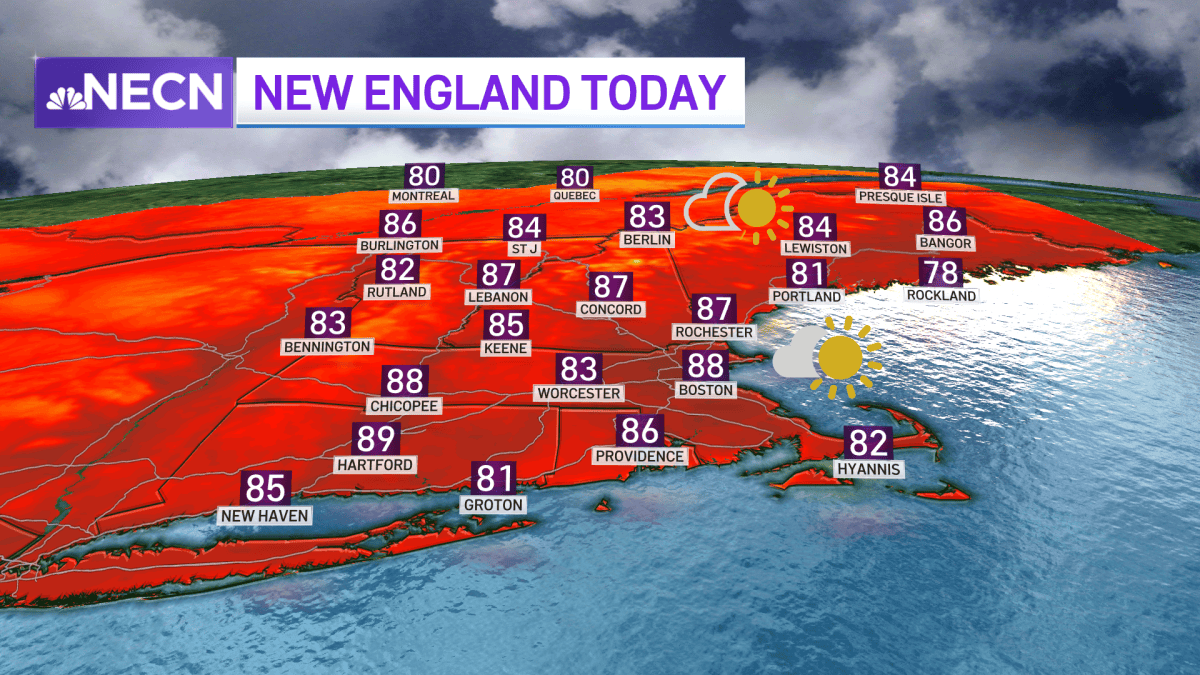 New England Weather: Warm, Dry Sunday to End July – NBC Boston