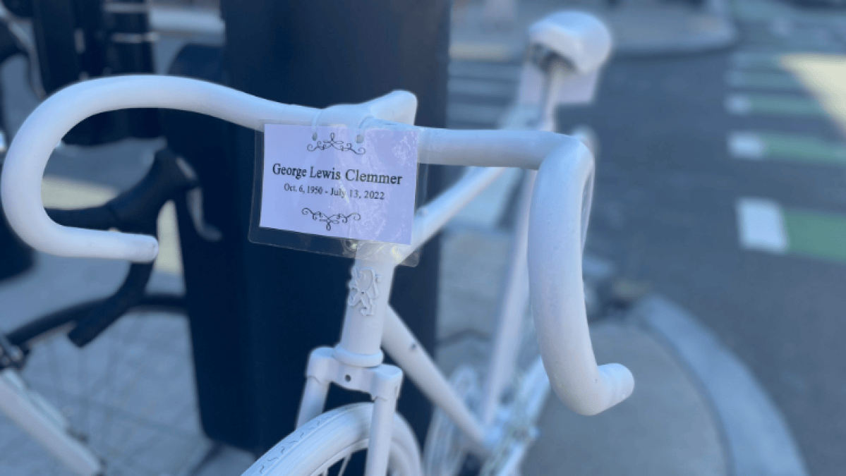 ‘Ghost Bike’ Memorial Dedicated to Man Killed in July Bike Crash in ...