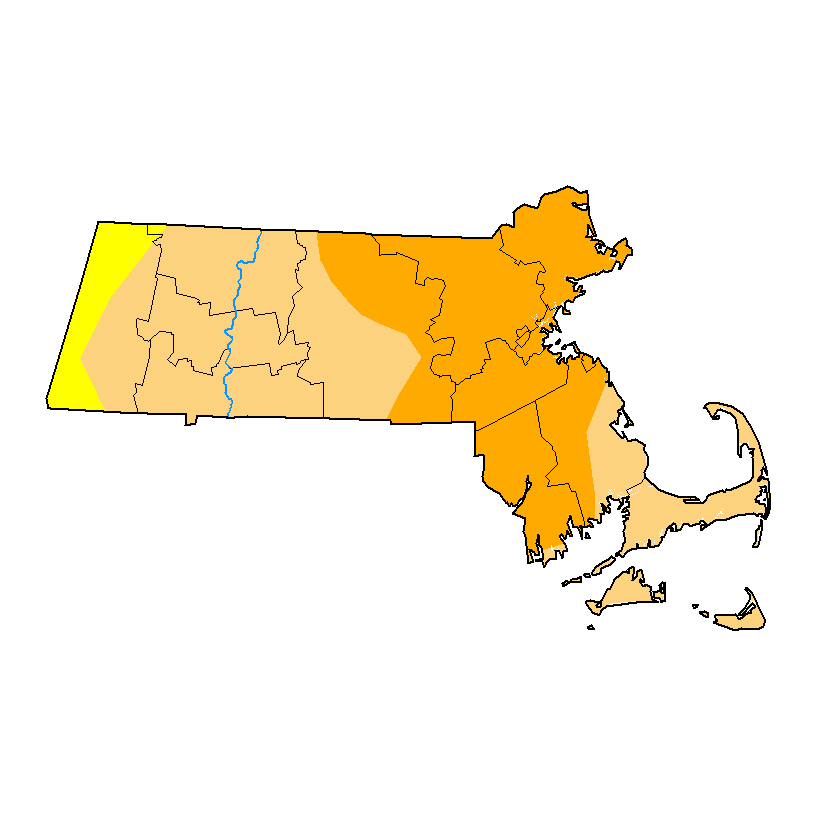 Massachusetts Drought Map
