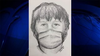 A police sketch of an armed robbery suspect in Wilmington, Massachusetts, on Wednesday, July 6, 2022.