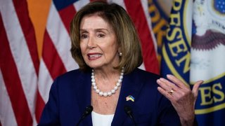 House Speaker Nancy Pelosi, D-Calif., holds her weekly news conference in the Capitol on July 29, 2022.